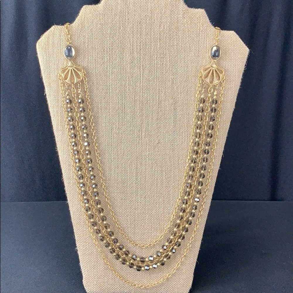 Lia Sophia Brushed Gold Necklace